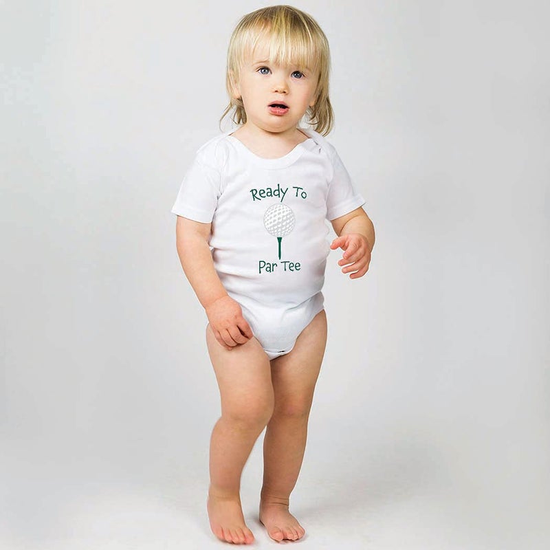 ChalkTalkSPORTS Golf Baby & Infant One Piece | Ready To Par Tee | Bodysuit Newborn - Image 2